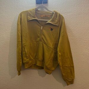 Aviator Nation half zip sweatshirt in rare mustard color size s